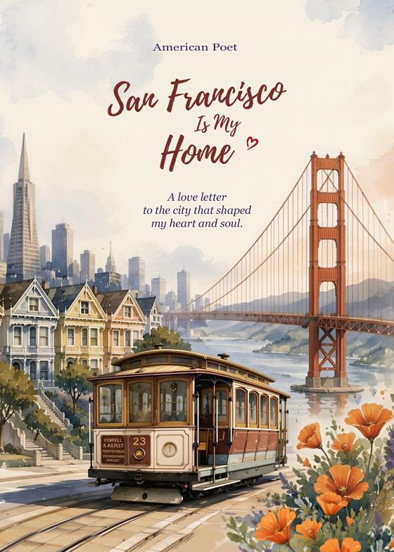 Poetry Card #3 — San Francisco watercolor
